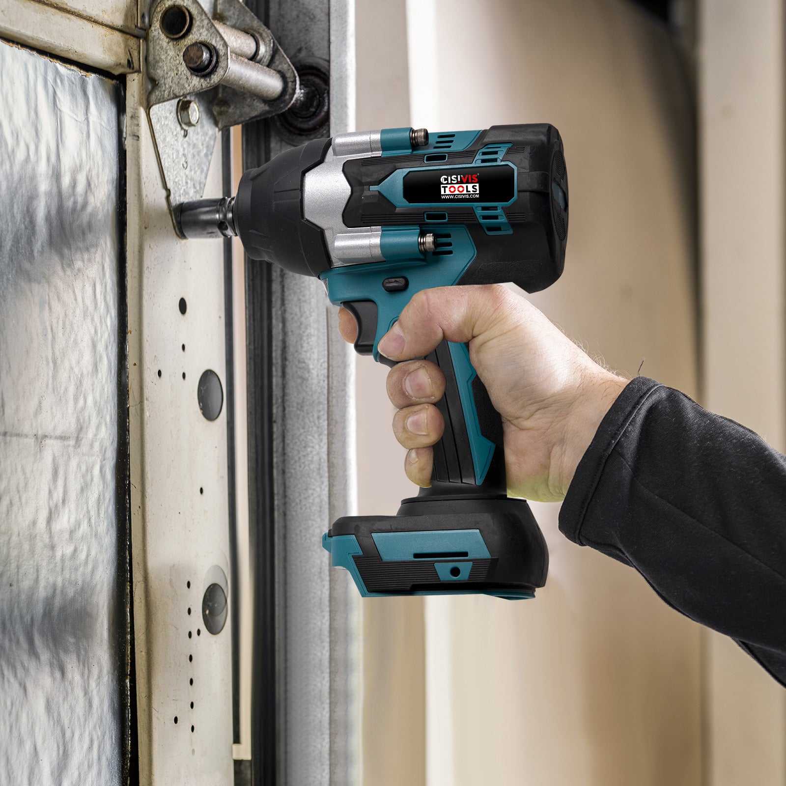 2000Nm 1-2 Cordless Electric Impact Wrench Drill Ratchet Driver For 18V