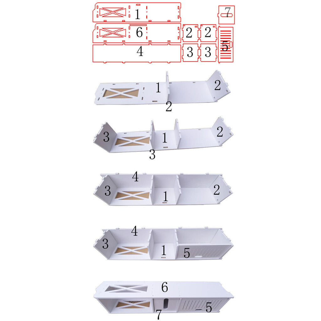 4 Tiers Modern Bathroom Furniture Cabinet Wood Slim Shelf Cupboard Storage Unit.