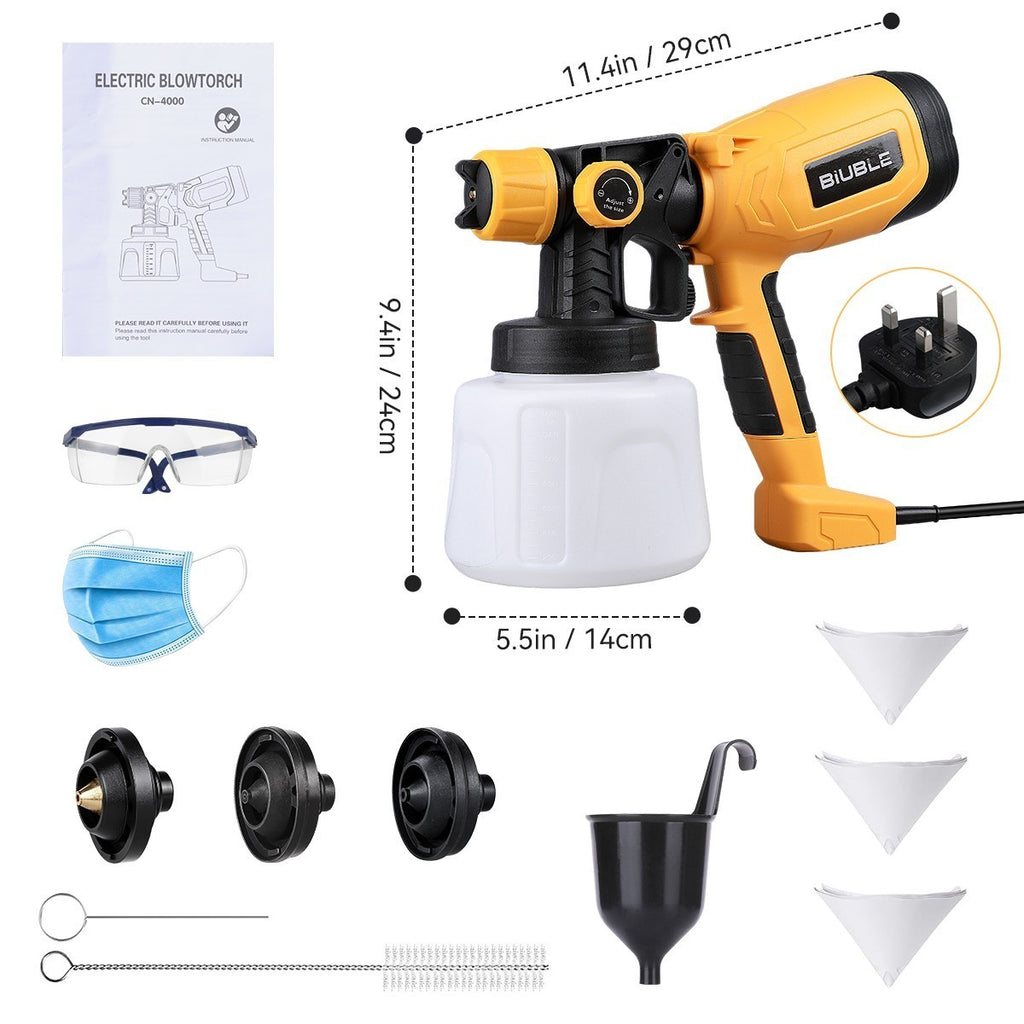 Handheld Wall Fence Paint Sprayer Electric Spray Gun Paint Fence Airless HVLP UK