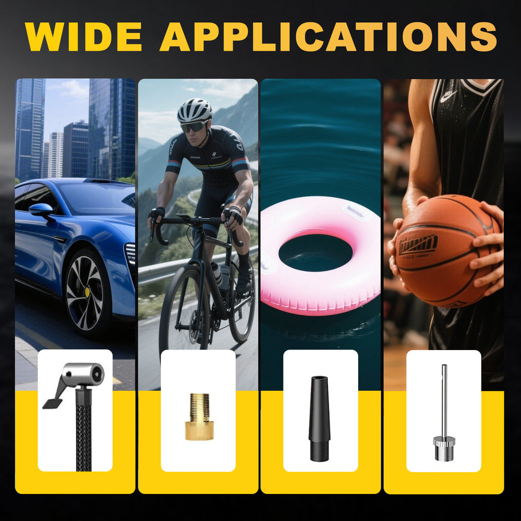 Wireless Digital Tyre Inflator 150PSI Portable Air Compressor For Car Moto Bike