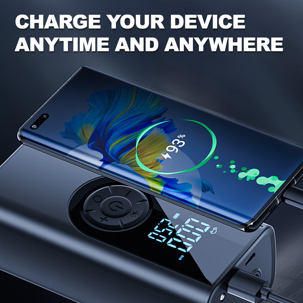 Wireless Digital Tyre Inflator 150PSI Portable Air Compressor For Car Moto Bike