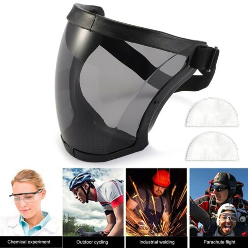 Anti-fog Full Face Shield Super Protective Head Cover Transparent Safety Mask