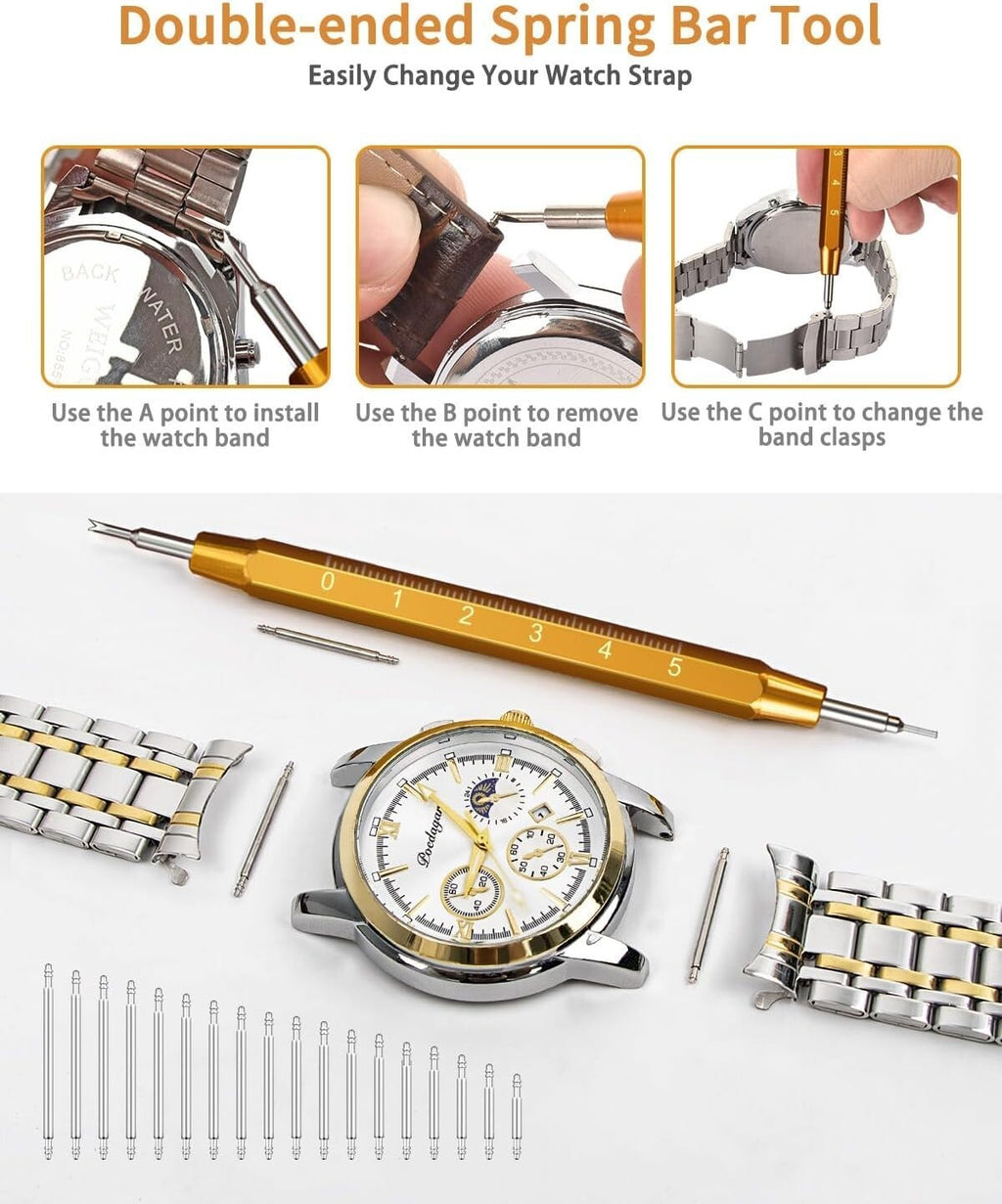 Watch Repair Tool Set 149pcs Professional Watch Repair Kit Spring Bar Tool Set