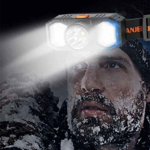 Super Bright Waterproof LED Head Torch Headlight USB Rechargeable Headlamp UK