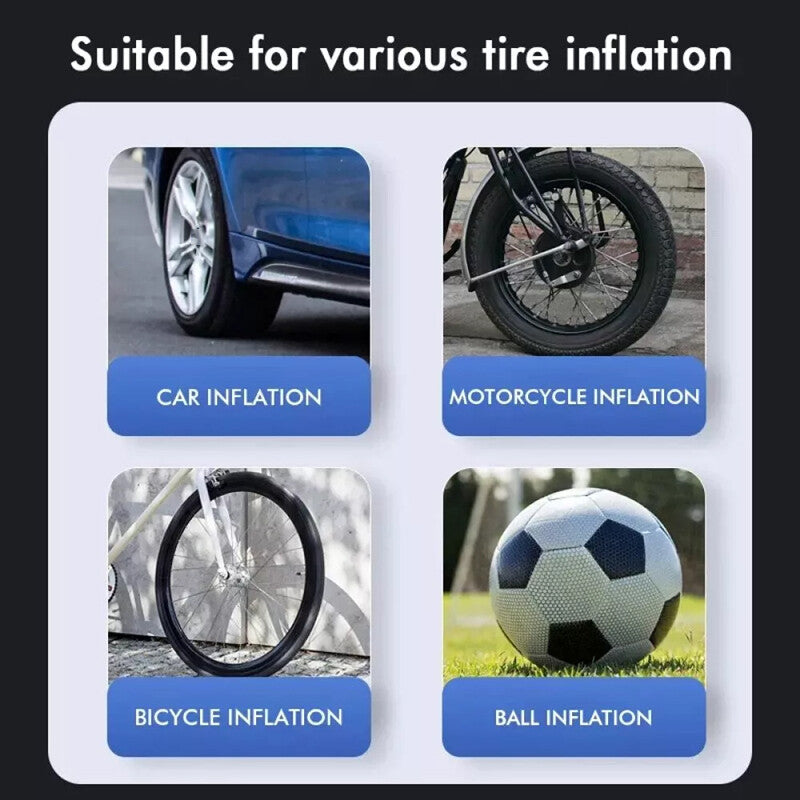 Electric Corded 12V 150PSI Car Tyre Inflator  Portable Air Compressor