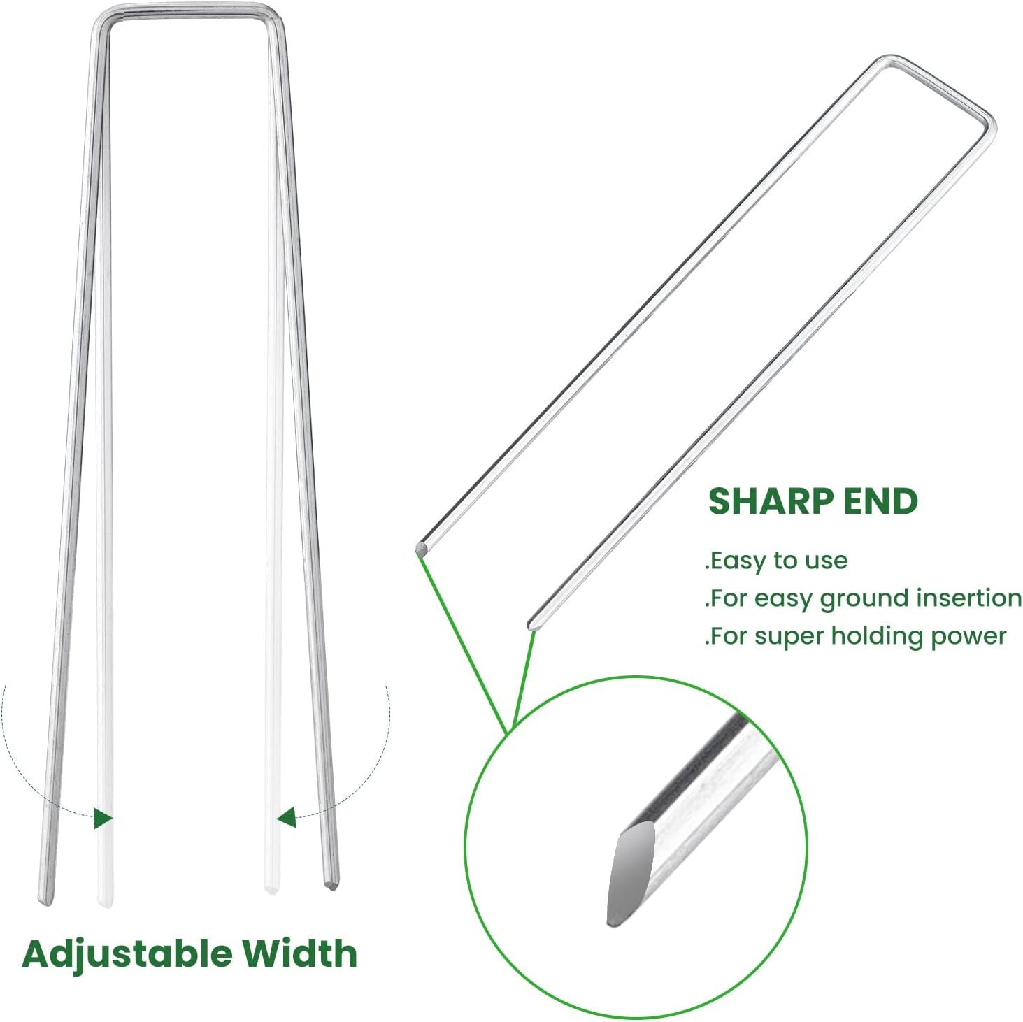 Heavy Duty Galvanised Steel Tent Pegs Metal Camping Ground Sheet