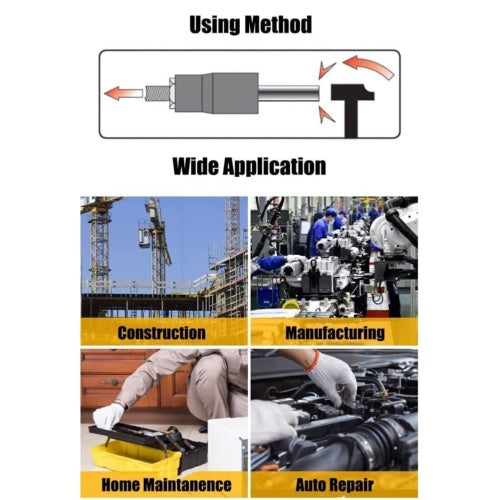 3-8 Locking Wheel Nut Remover Set Stud Bolt Impact Twist Socket Extractor Tool