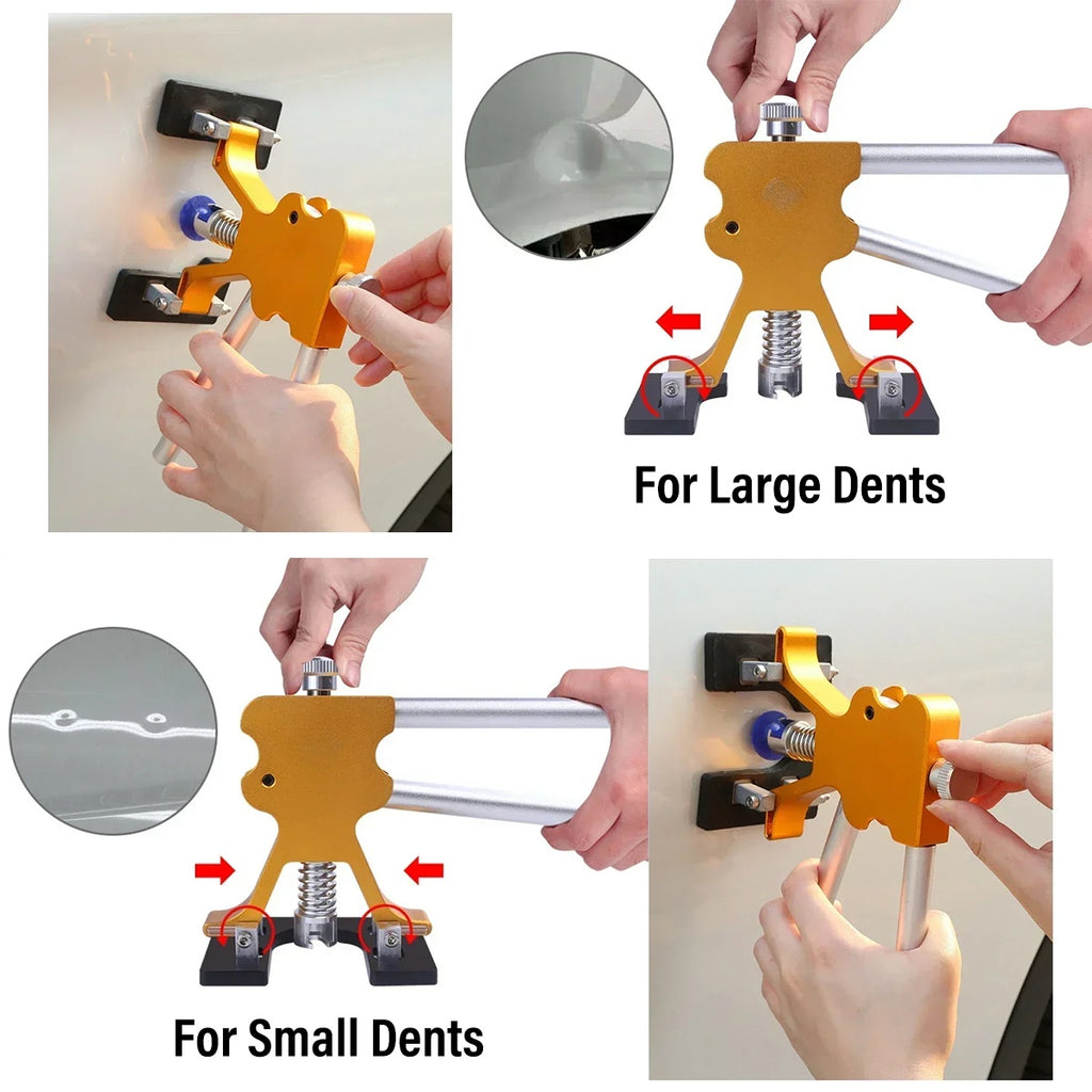 56pcs Car Paintless Kit Dent Puller Lifter Repair Removal Hail Gun Tool UK Plug