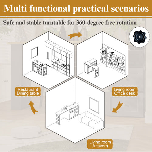 Extendable Bar Table With Storage Space  138-204x39x105cm  Kitchen Cabinet Sideboard With Snack Shelf, Telescopic Bar Table, High Table, Bistro Table  High Table,Kitchen Island, Black