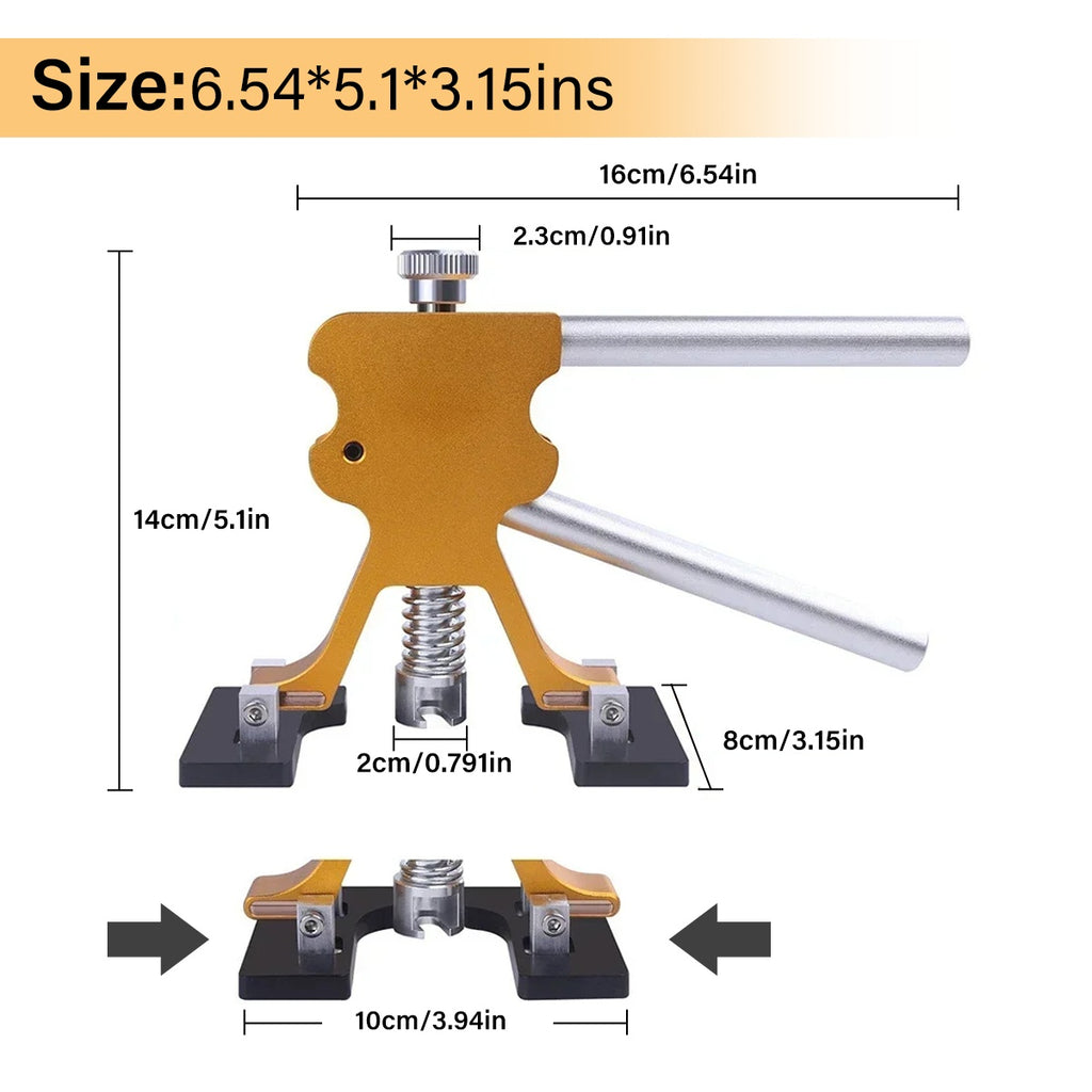 56pcs Car Paintless Kit Dent Puller Lifter Repair Removal Hail Gun Tool UK Plug