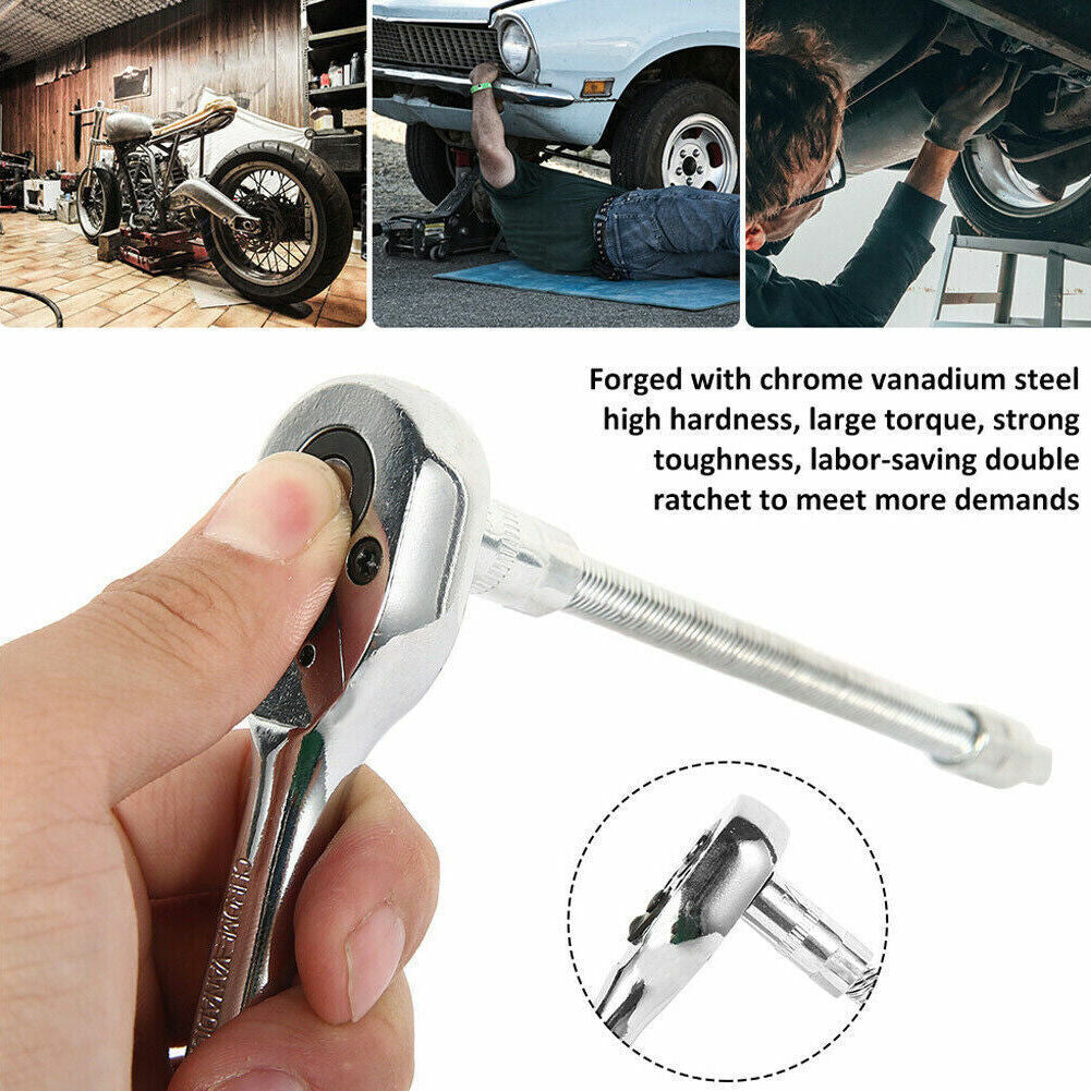 46PCS Metric Socket Set Ratchet Torx Wrench Kit 1  4   Drive Repair Tool With Case