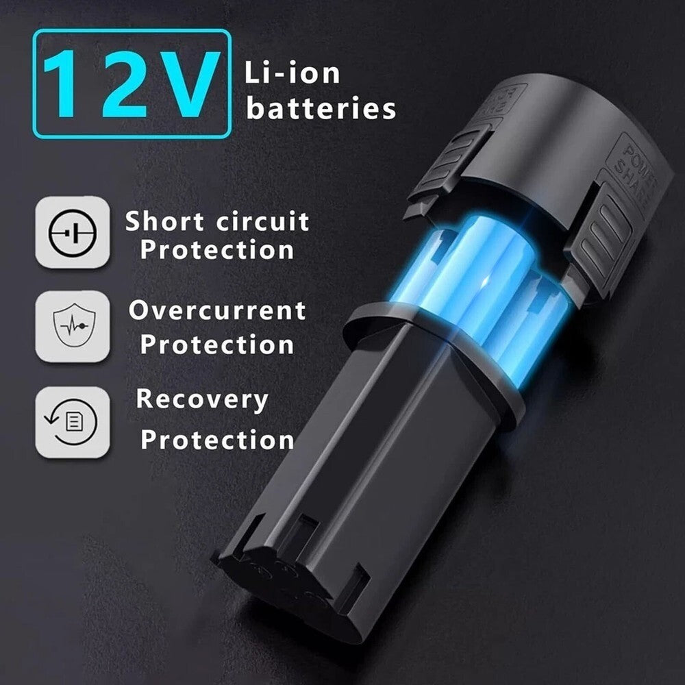 2 Battery Car Polisher Buffer Sander Polishing Machine Buffing Waxing Sponge Kit