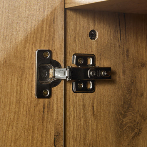 Modern Sideboard, Side Cabinet, Buffet Cabinet, Sideboard With 3 Drawers, Accent Console Table Storage Cabinet With Glass For Living Room, 140x40x80CM