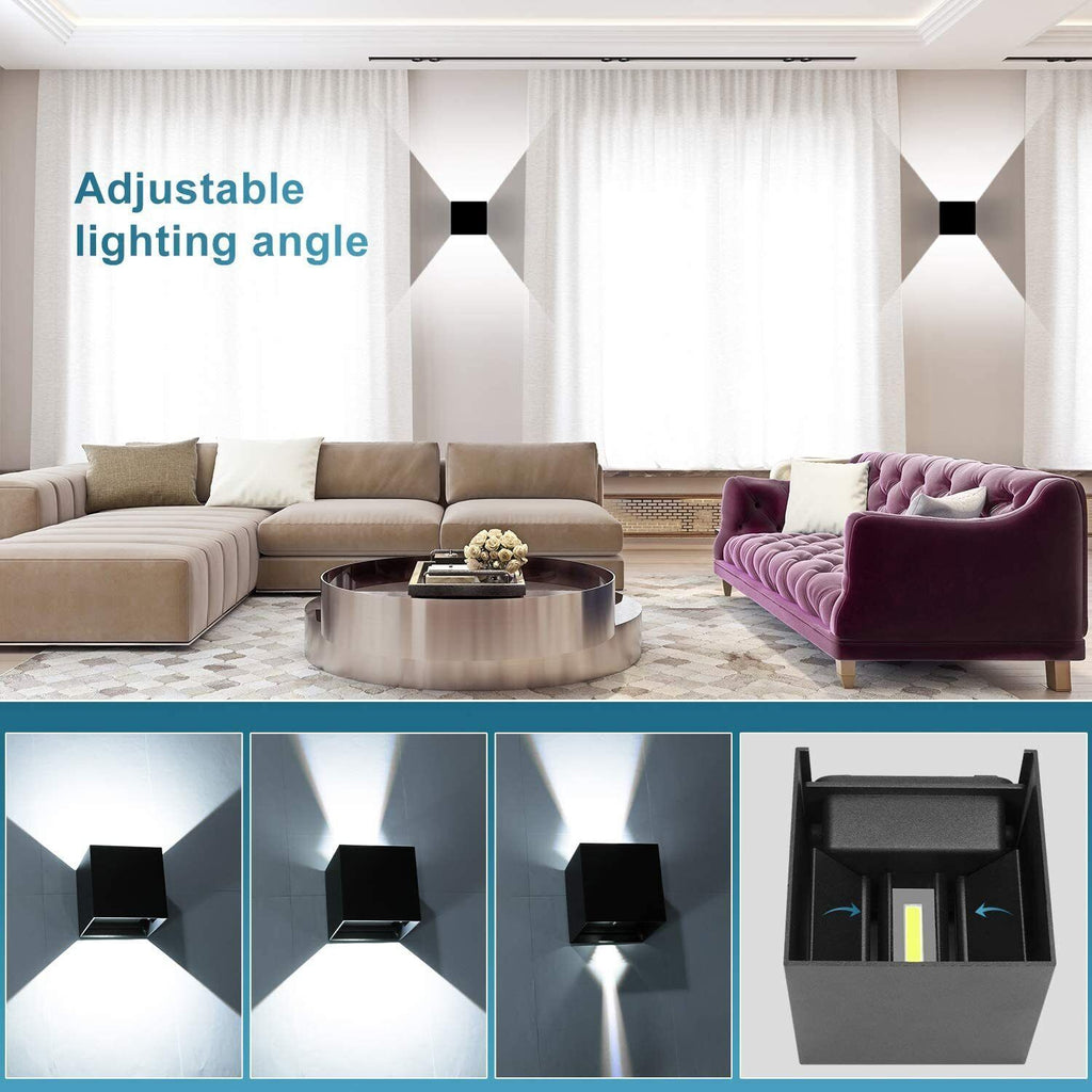 Modern LED Up Down Wall Lights Lighting Fixture Outdoor Indoor Lamp Lighting UK