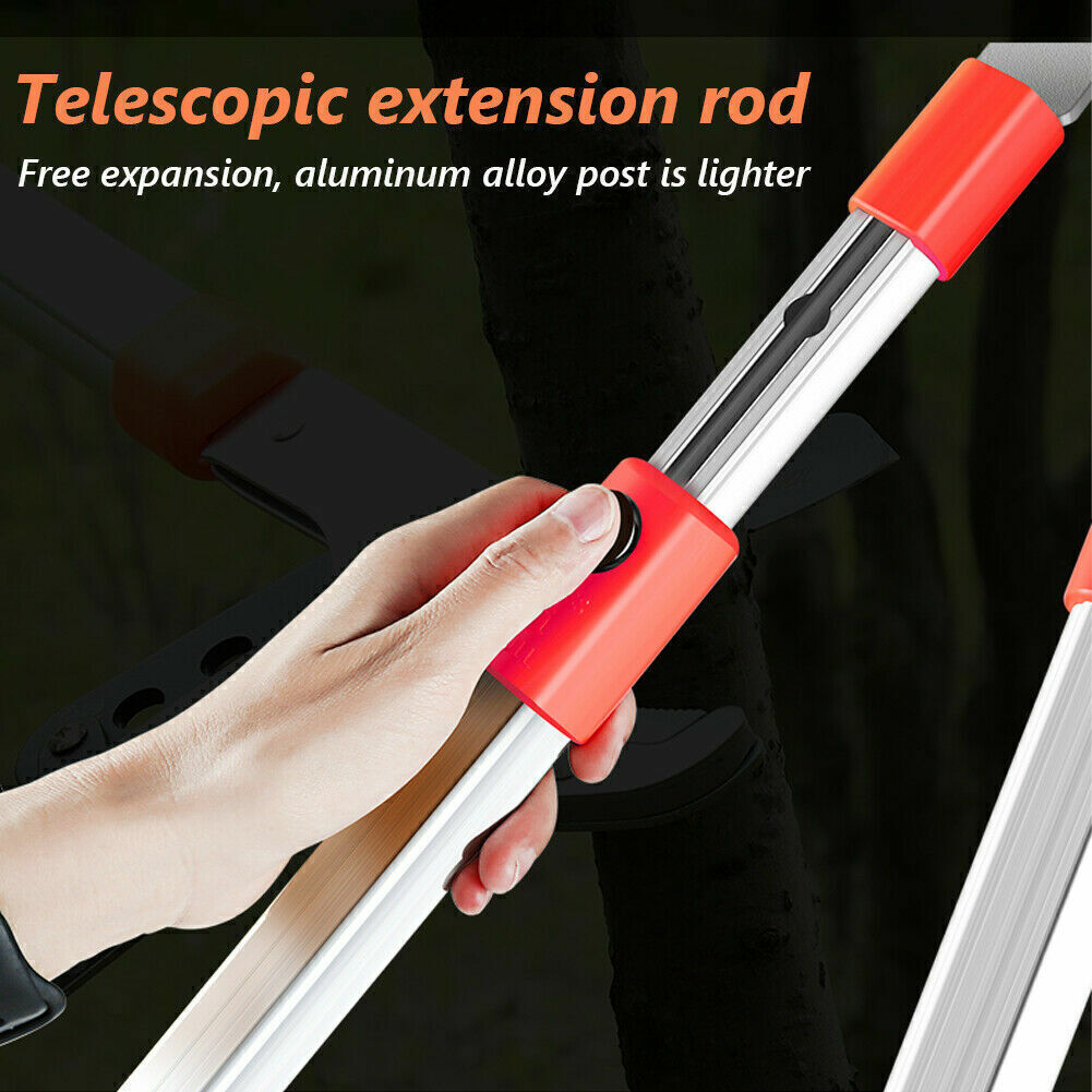 Heavy Duty Telescopic Long Handle Lopper Extend Tree Branch Anvil Pruner Cutter