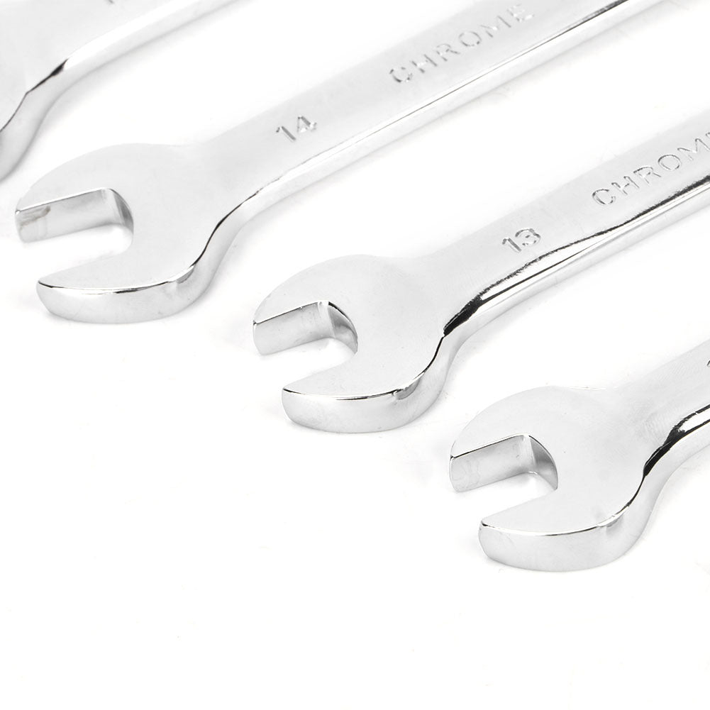 6Pcs Flexible Head Multi Functional Ratchet Conination Spanner Wrench 8-17mm Repair Tools Set