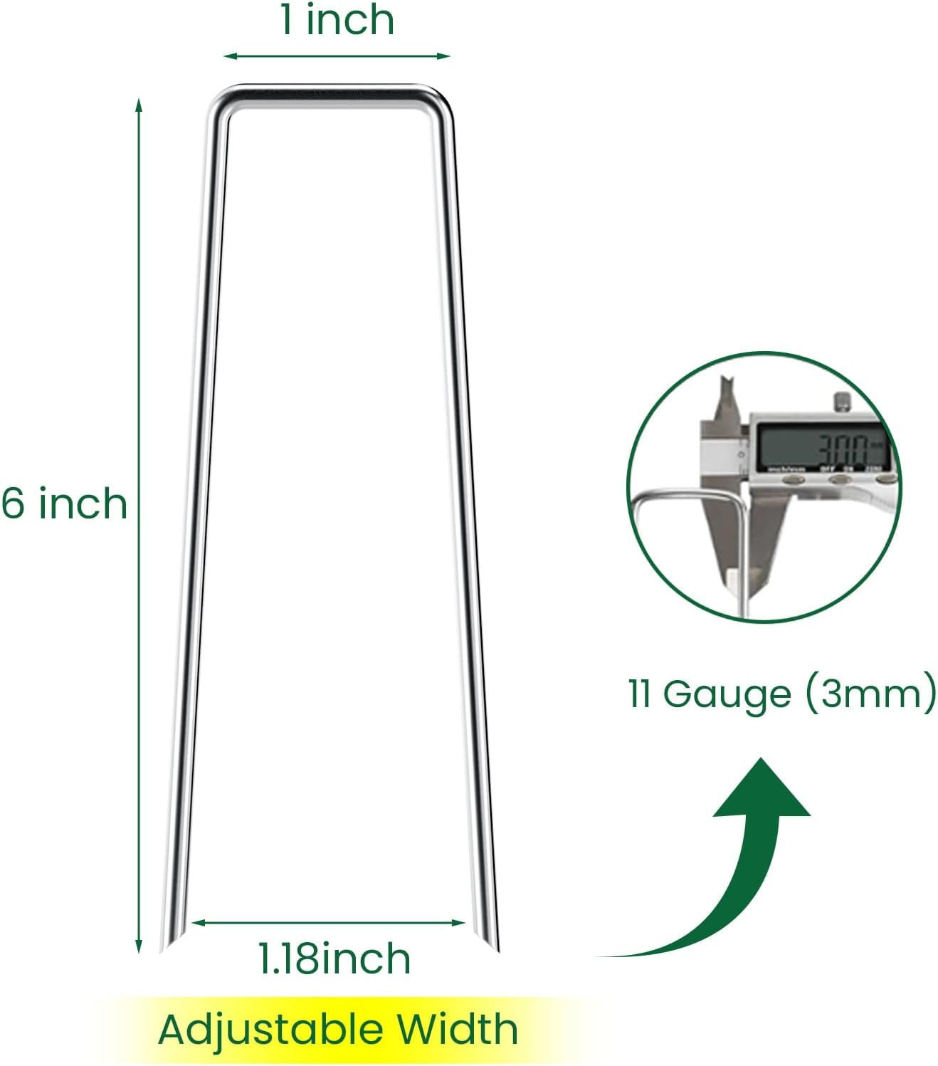 Heavy Duty Galvanised Steel Tent Pegs Metal Camping Ground Sheet