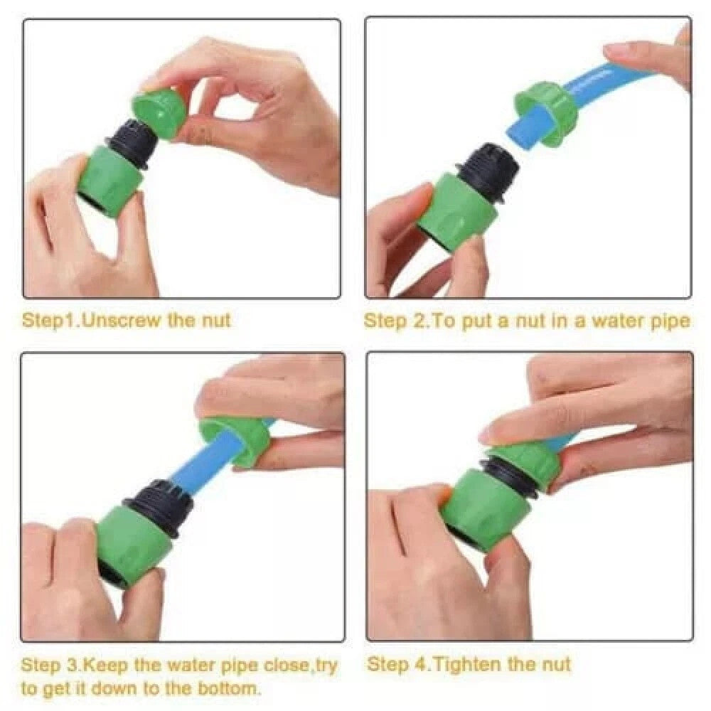 HOSE PIPE CONNECTOR SET WATER WATERING GARDEN TAP FITTING KIT FOR HOZELOCK UK