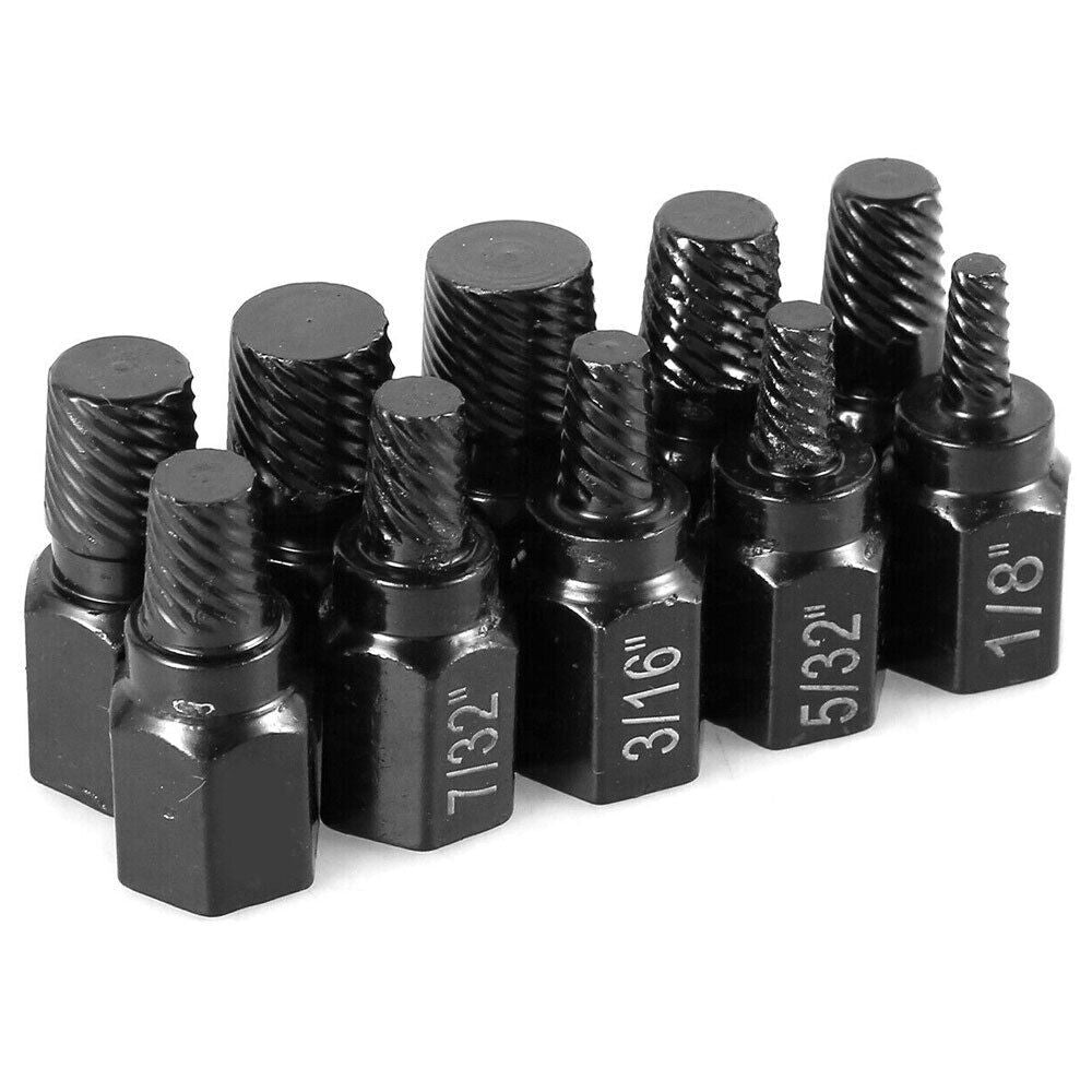 Screw Extractor Easy Out Drill Bits Broken Damaged Bolt Stud Remover Set 10PCS