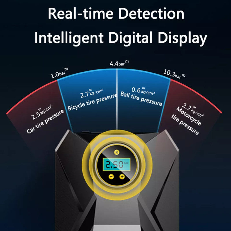Electric Corded 12V 150PSI Car Tyre Inflator  Portable Air Compressor