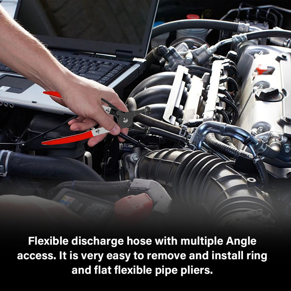 9Pc Hose Clamp Clip Pliers Kit Swivel Jaw Flat Angled Band Tool High Quality