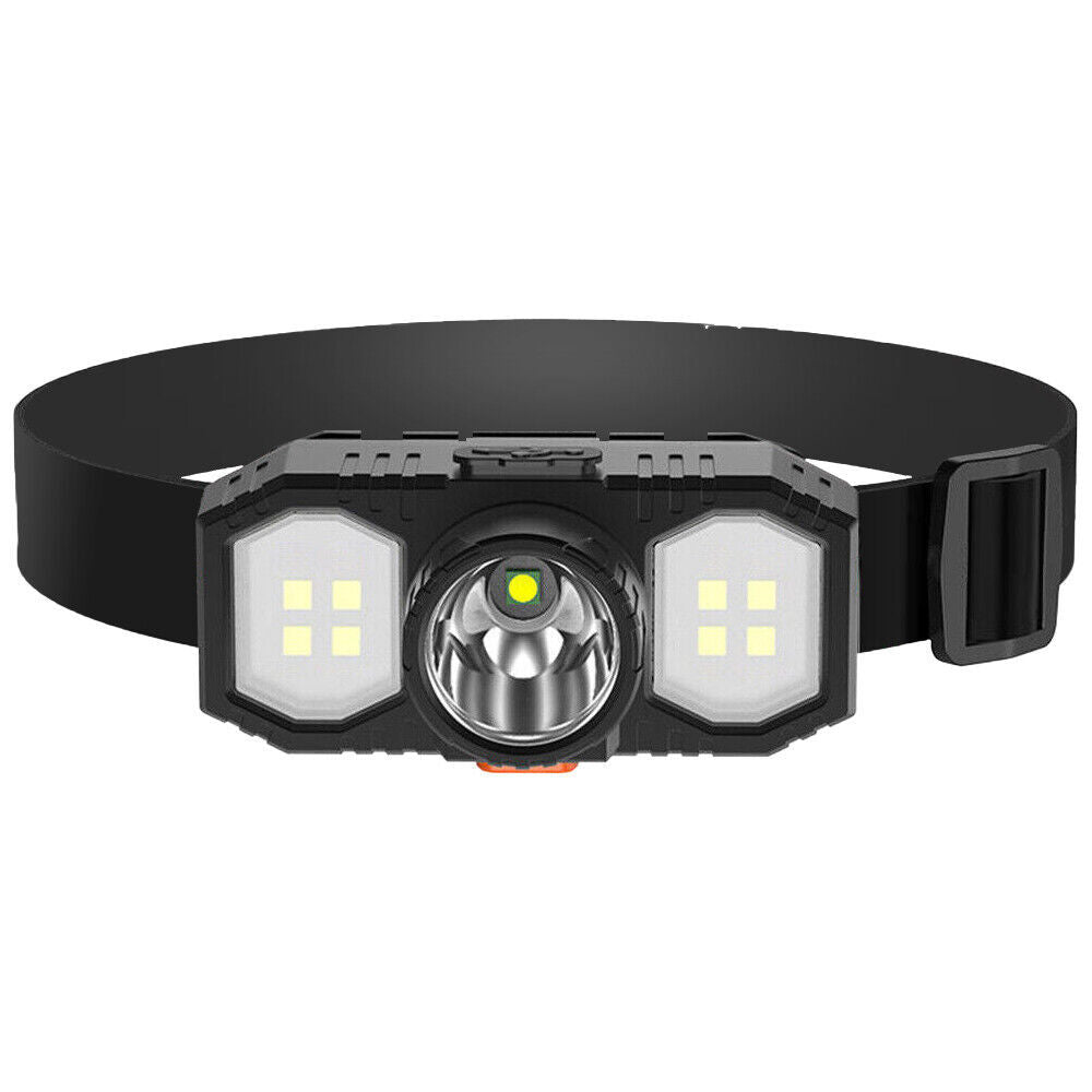 Super Bright Waterproof LED Head Torch Headlight USB Rechargeable Headlamp UK