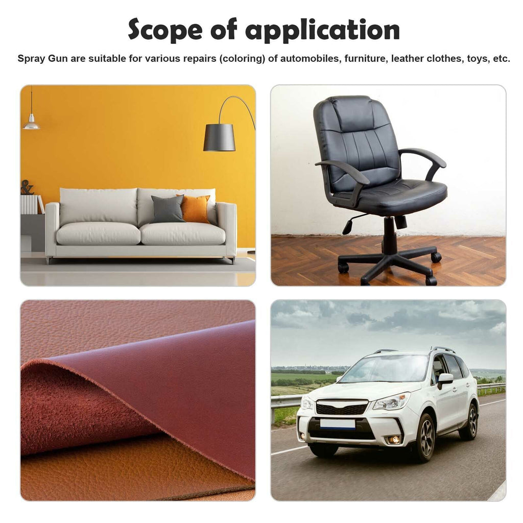 2 X HVLP Spray Gun Kit Air Gravity Feed Vehicle Car Paints1.4MM 0.8MM Nozzle